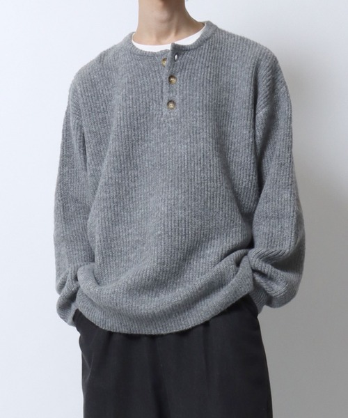 SITRY（シトリー） セーター ニット Rib Knitting Henry Neck Knit