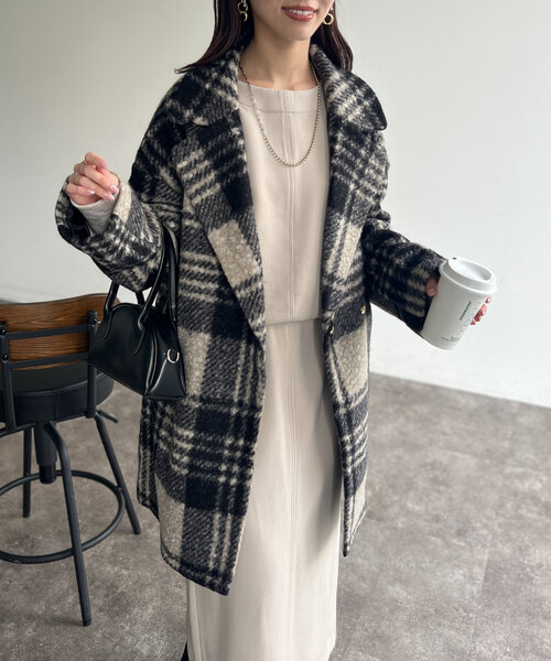 「Chez toi」 コート FREE ネイビー レディース_画像6