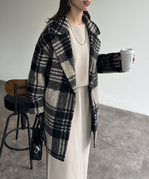 「Chez toi」 コート FREE ネイビー レディース_画像7