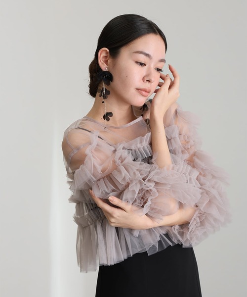 atlo（アトロ） ドレス ミモレ丈＆袖ありフォーマルセットショート丈