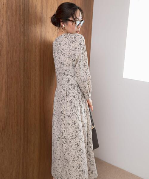 「F by ROSSO」 長袖ワンピース 38 アイボリー レディース_画像5
