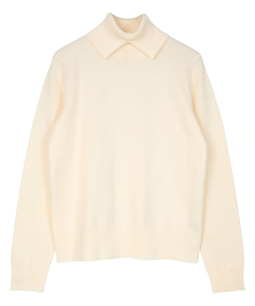 「miette」 タートルネックニット FREE アイボリー レディース_画像4