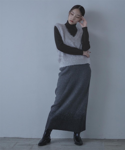 「miette」 タートルネックニット FREE アイボリー レディース_画像7