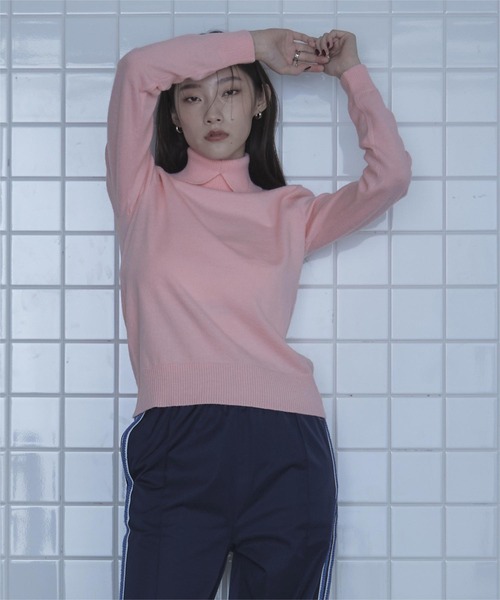 「miette」 タートルネックニット FREE アイボリー レディース_画像9