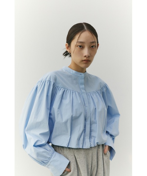 新品未使用　romile バルーンギャザーブラウス SPIRAL BLOUSE（WHITE） | romile