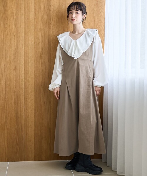 coen（コーエン） uvカット ジャンパースカート ポリツイルAライン
