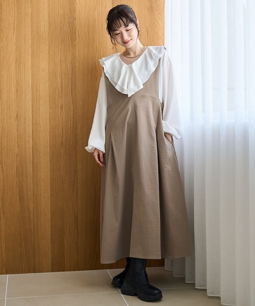 coen（コーエン） uvカット ジャンパースカート ポリツイルAライン
