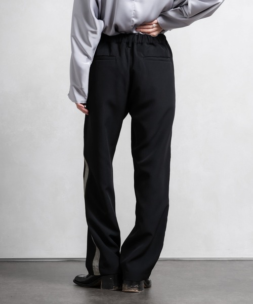 「Adoon plain」 イージーパンツ MEDIUM ボルドー メンズ_画像5