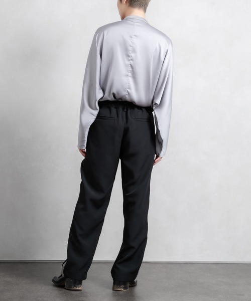 「Adoon plain」 イージーパンツ MEDIUM ボルドー メンズ_画像8