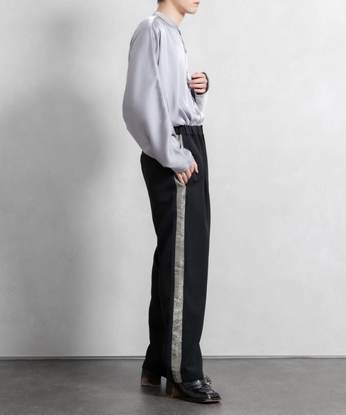 「Adoon plain」 イージーパンツ MEDIUM ボルドー メンズ_画像9