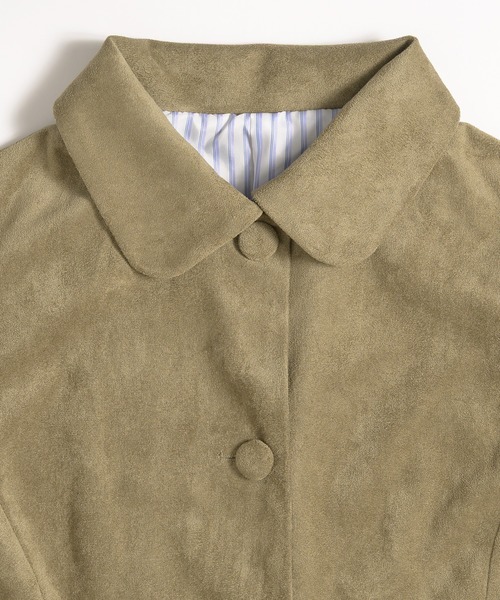 MUHET（ミュエータ） ブルゾン アウター faux-suede shirt jacket