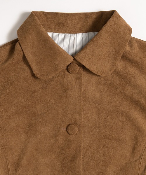 MUHET（ミュエータ） ブルゾン アウター faux-suede shirt jacket