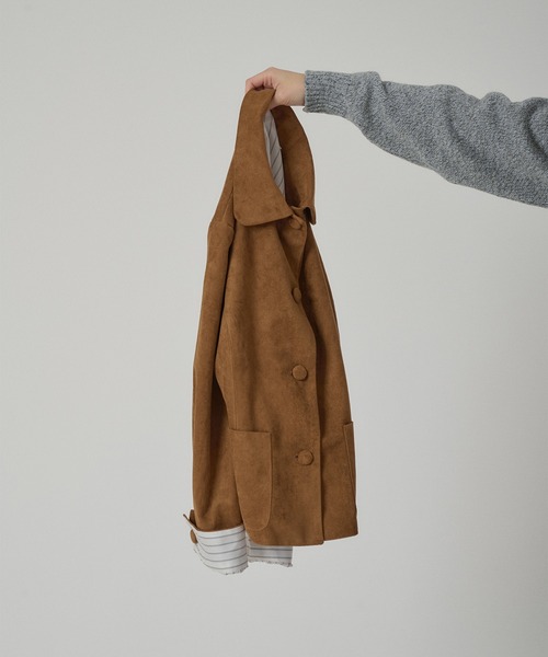 MUHET（ミュエータ） ブルゾン アウター faux-suede shirt jacket