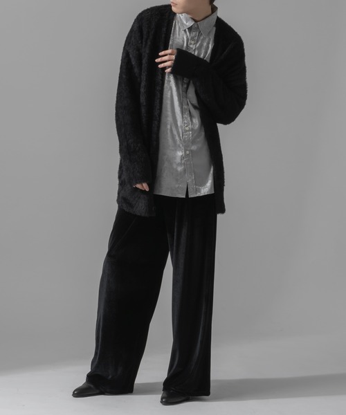 「Adoon plain」 長袖シャツ MEDIUM グレー メンズ_画像2