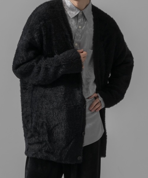 「Adoon plain」 長袖シャツ MEDIUM グレー メンズ_画像6