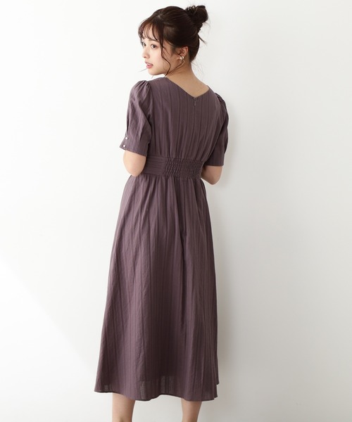「PROPORTION BODY DRESSING」 半袖ワンピース SMALL ダークグレー レディース_画像8