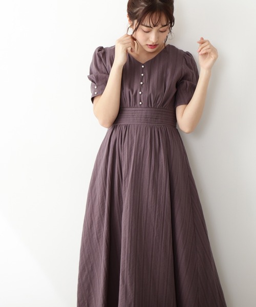 「PROPORTION BODY DRESSING」 半袖ワンピース SMALL ダークグレー レディース_画像9