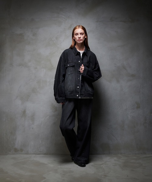 「selle glant」 デニムジャケット MEDIUM ブラック メンズ_画像3