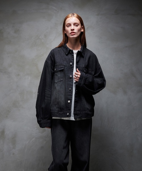 「selle glant」 デニムジャケット MEDIUM ブラック メンズ_画像6