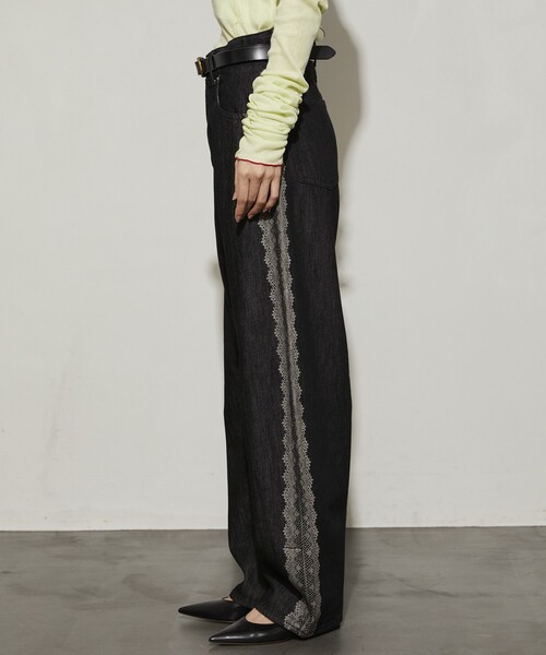 「Firsthand」 デニムパンツ M ネイビー レディース_画像6