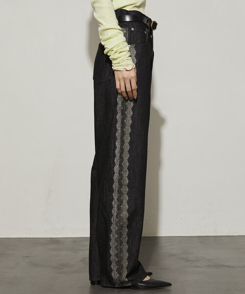 「Firsthand」 デニムパンツ M ネイビー レディース_画像8