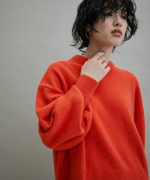 「ADAM ET ROPE'」 長袖ニット FREE グリーン レディース_画像3