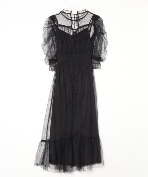 「Dorry Doll」 半袖ワンピース M ブラック レディース_画像2