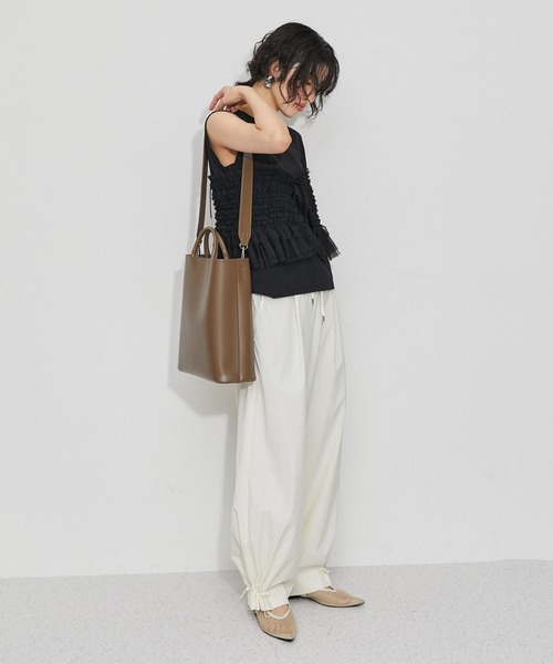 「ADAM ET ROPE'」 2WAYバッグ FREE シルバー レディースの画像