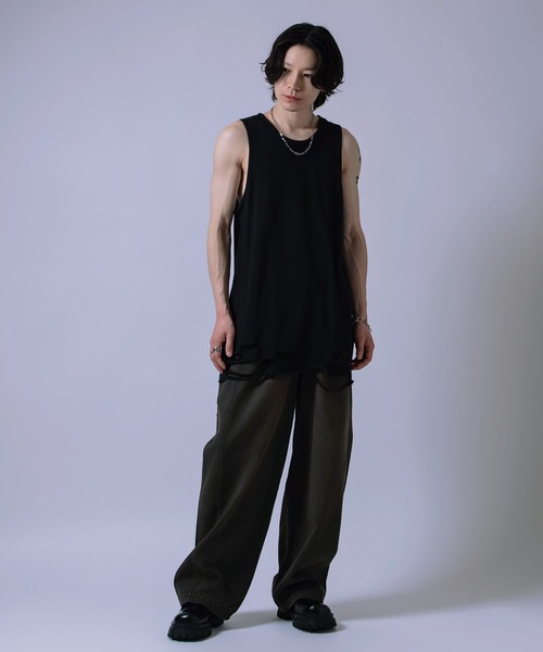 improves（インプローブス） タンクトップ ダメージ加工 ロング丈