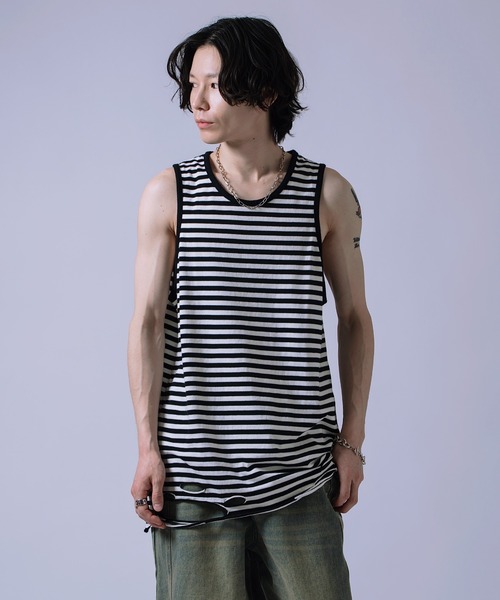 improves（インプローブス） タンクトップ ダメージ加工 ロング丈