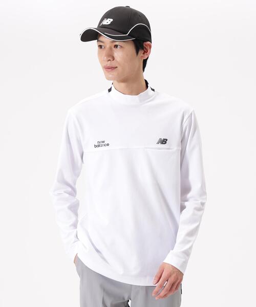 New balance　モックネック長袖ストレッチシャツ New Balance Golf（ニューバランスゴルフ） uvカット tシャツ 「直営