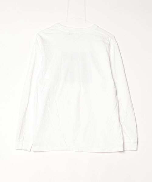「DOUBLE STEAL」 長袖Tシャツ MEDIUM ホワイト メンズ_画像2