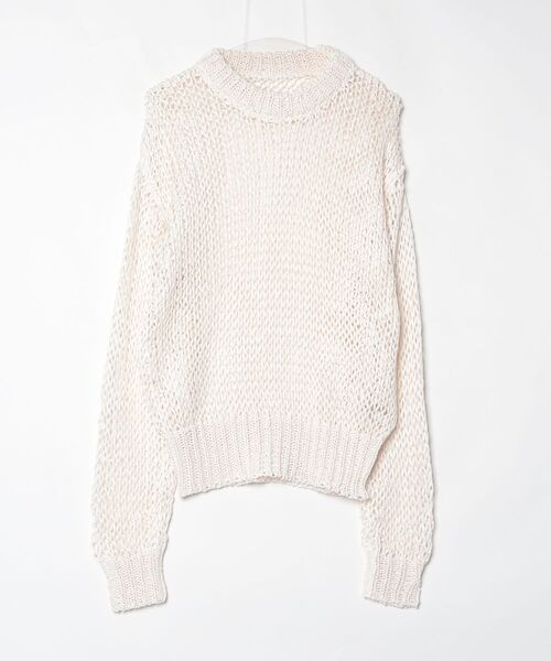 anuke Tapeyarn Loose Knit アイボリー　タグ付き ànuke online store（アンヌーク） / Tapeyarn Loose KnitTapeyarn