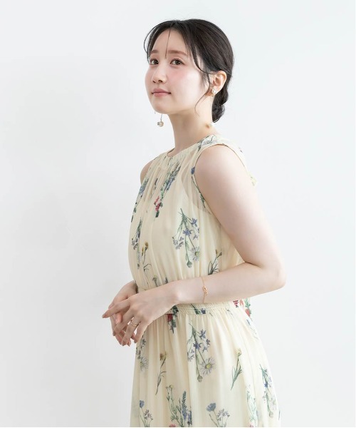 ワンピース 「Botanical Bloom」ボタニカルフラワーシフォンワンピースの画像