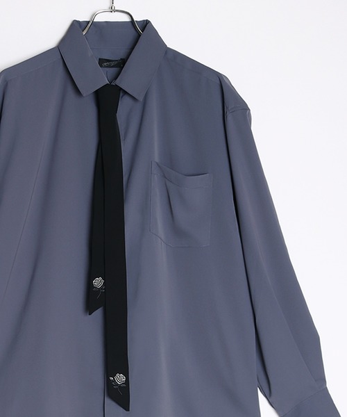 「WESTSEA」 長袖シャツ M ホワイト×ブラック メンズ_画像7