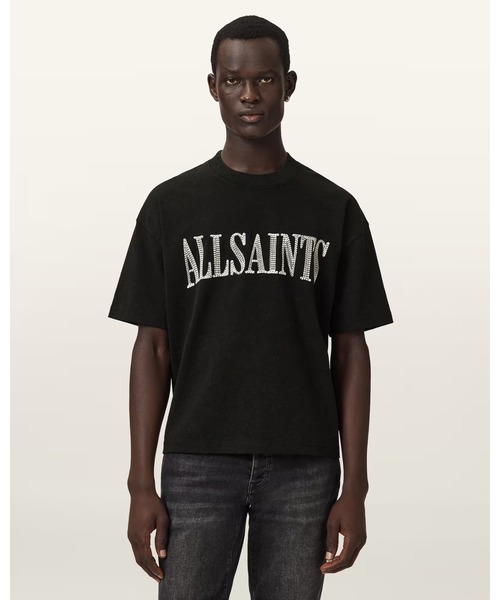 ALLSAINTS様　美品★プリーツプリーズ　BASICS Tシャツ型トップス ALLSAINTS（オールセインツ） tシャツ DASH SHORT SLEEVE BOXY T-SHIRT