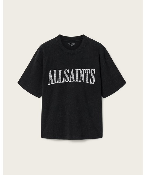 ALLSAINTS様　美品★プリーツプリーズ　BASICS Tシャツ型トップス ALLSAINTS（オールセインツ） tシャツ DASH SHORT SLEEVE BOXY T-SHIRT