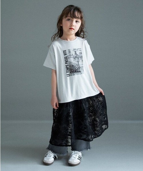 branshes（ブランシェス） ワンピース 「WEB限定」レースドッキング