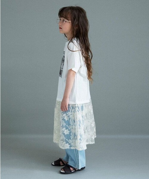 branshes（ブランシェス） ワンピース 「WEB限定」レースドッキング