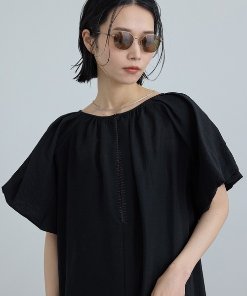 ワンピース 「WEB限定」2WAYリネンブレンドエンブロイダリーワンピースの画像