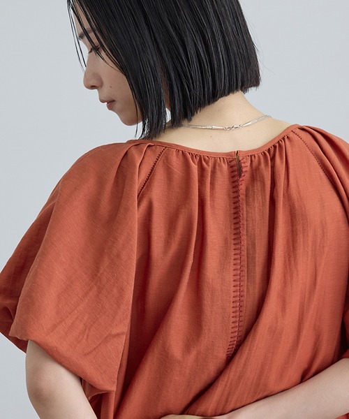 ワンピース 「WEB限定」2WAYリネンブレンドエンブロイダリーワンピースの画像