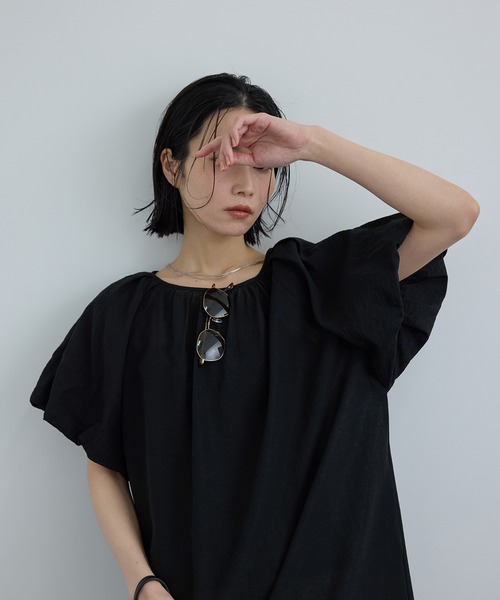 ワンピース 「WEB限定」2WAYリネンブレンドエンブロイダリーワンピースの画像