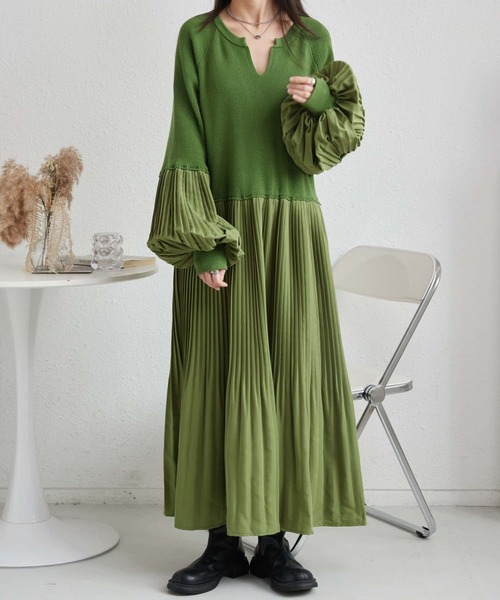 「MAISON DE THERESE」 長袖ワンピース FREE ブラック レディース_画像5