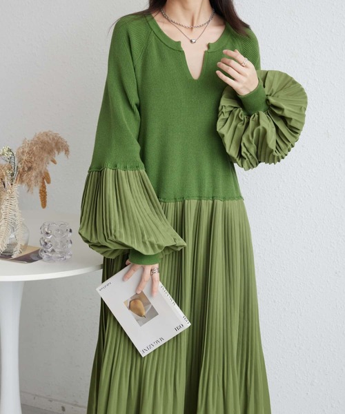 「MAISON DE THERESE」 長袖ワンピース FREE ブラック レディース_画像8