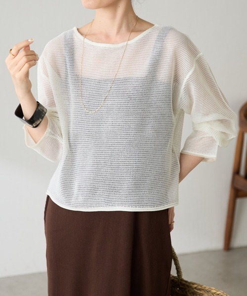ニット+セーター gallardagalante 2WAY SINGLE RIDGE KNIT COLLAGE GALLARDAGALANTE（コラージュ ガリャルダガランテ） ニット