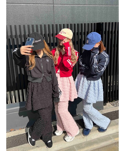 「WC」 イージーパンツ FREE サックスブルー レディース_画像7