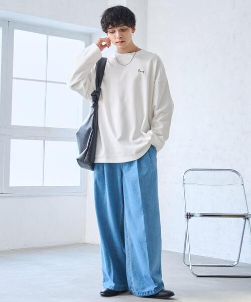 「WEGO」 デニムパンツ SMALL ライトインディゴブルー メンズ_画像2
