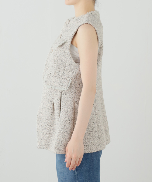 コート アウター 「RHODOLIRION /ロドリリオン」SLEEVELESS JACKET レディースの画像