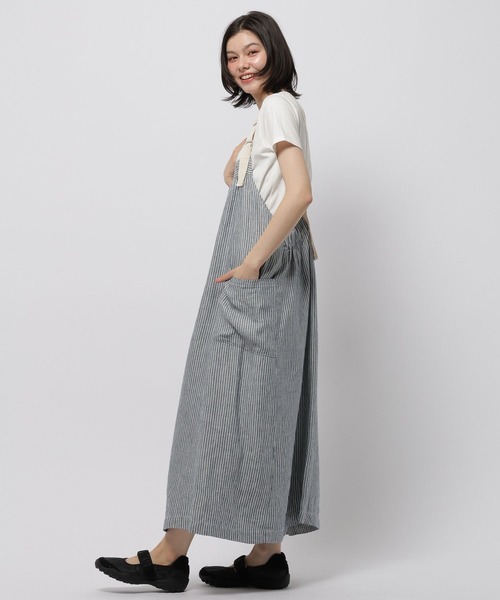 ワンピース FINEリネンポケットワンピースの画像