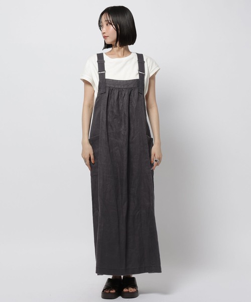 ワンピース FINEリネンポケットワンピースの画像